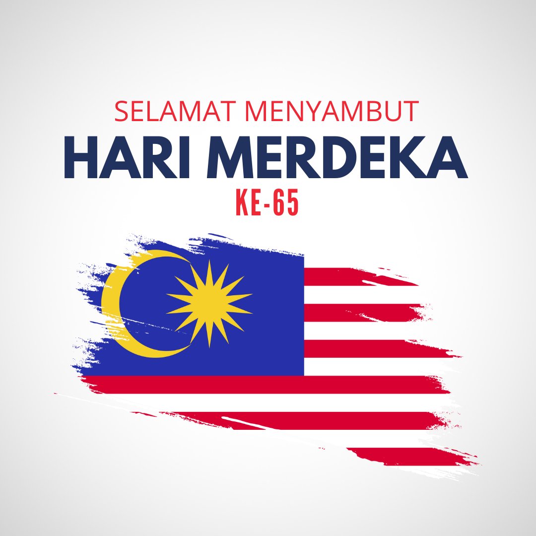 InspaceAsia's tweet photo. Selamat Hari Merdeka ke-65, Malaysia! 🇲🇾

#keluargamalaysiateguhbersama #HariMerdeka #31Ogos https://t.co/ZxE0d4e5uj