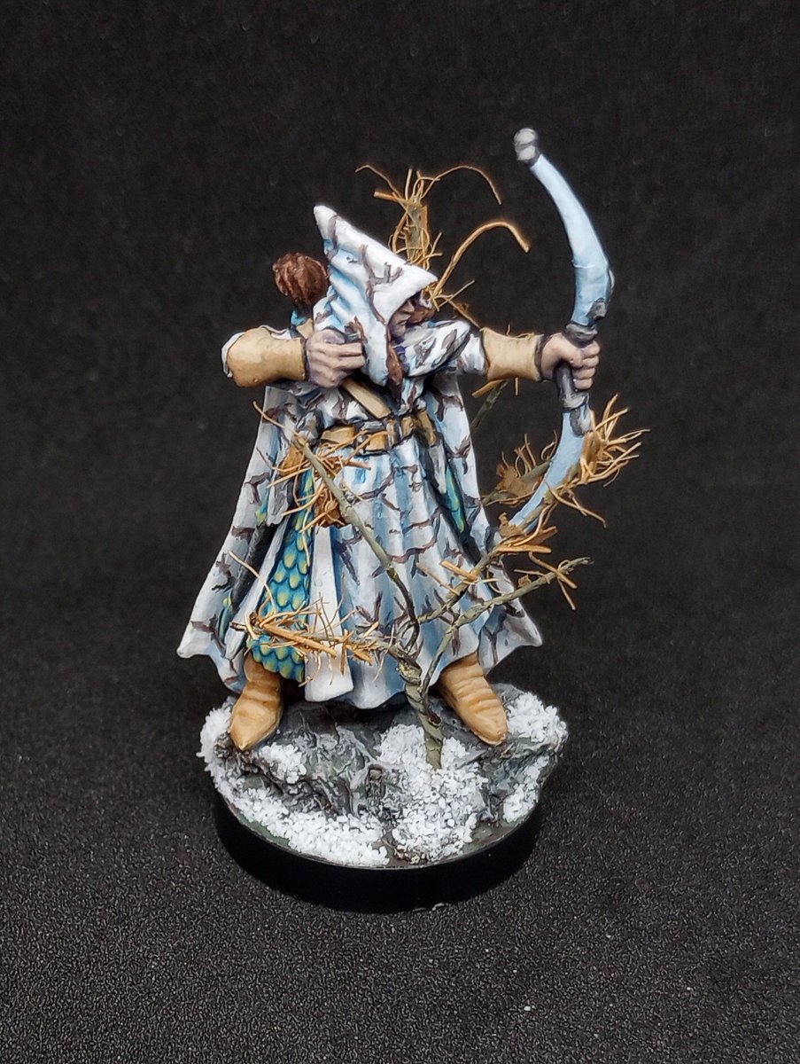 realjedijared's tweet photo. The sneaky winter ranger and barefoot priest run into a philosophizing chaos warrior. Then comes along and sea ogres. Complete randomness. #reaperchallengeleague @reapermini https://t.co/9JTFor1Gyb