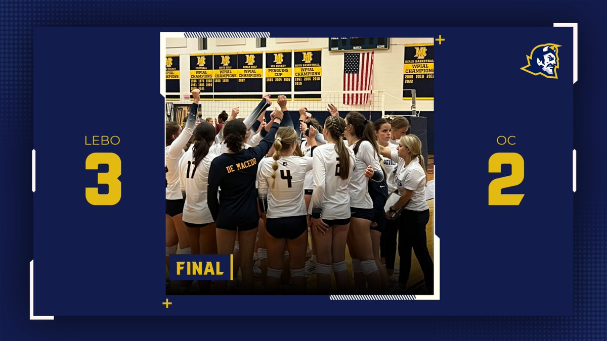 LeboAthletics's tweet photo. Great win by our Girls Volleyball Team as they defeat Oakland Catholic 3-2!  Go LEBO!! https://t.co/s1mBAMdcuv