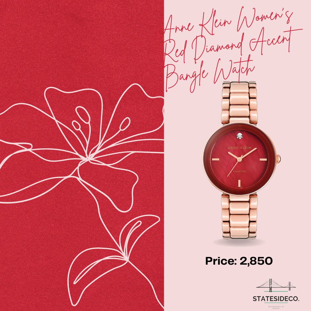 statesidecoph's tweet photo. ANNE KLEIN Women's Red Diamond Accent Bangle Watch

For only ₱2,850

Shop now 🛒 https://t.co/5r2M4yUHx4