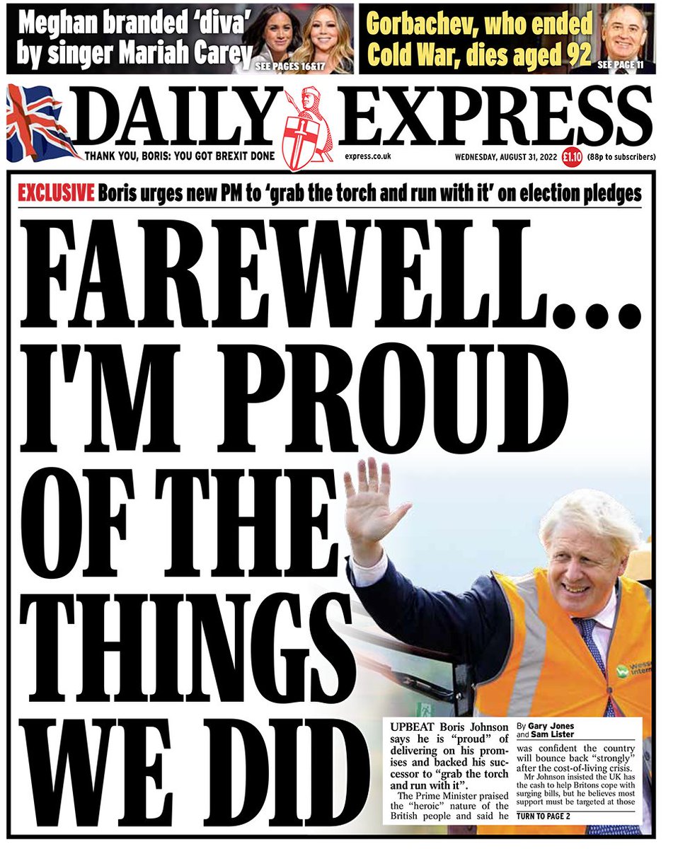 🔺Worst recession &amp; inflation in G7
🔺126 crimes in Downing Street
🔺A Brexit more costly than Covid (his government's analysis)
🔺Voted to cover up MP bribery
🔺Refused poor kids school meals
🔺200,000 dead
🔺Knowingly promoted Sex pest
🔺£Billions on fraudulent Covid contracts