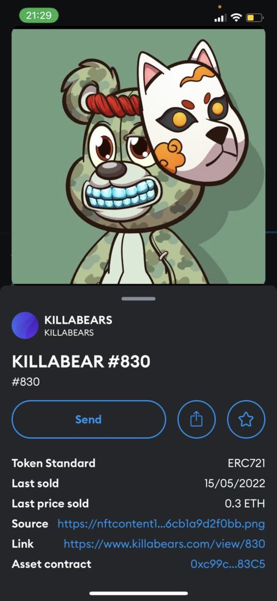 saevinalexander's tweet photo. @killabearsnft watch out‼️🆘                  My Killabear was stolen.😞😞 The project is under attack I’m not the only one. Please someone help🆘 https://t.co/UfEdu1ICQp