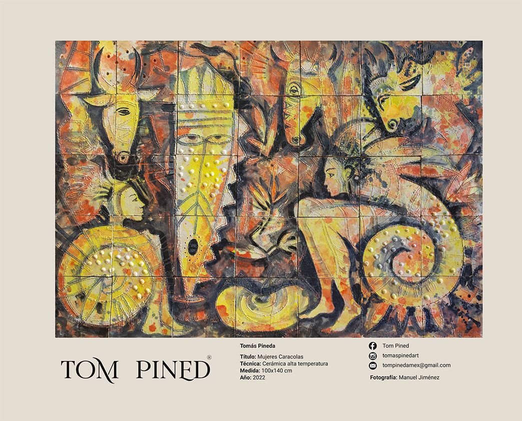 Revista_mujeres's tweet photo. 👉Tomás Pineda
▶Título: Mujeres Caracolas
▶Técnica: Cerámica alta temperatura
▶Medida: 100x140 cm
▶Año: 2022
▶FB: Tom Pined
▶IG: tomaspinedart
tompinedamex@gmail.com
#galeriadearte #artistasmexicanos #fomentocultural #compraArte #ApoyaLaCultura
@Revista_mujeres https://t.co/PKhZjaTyEG