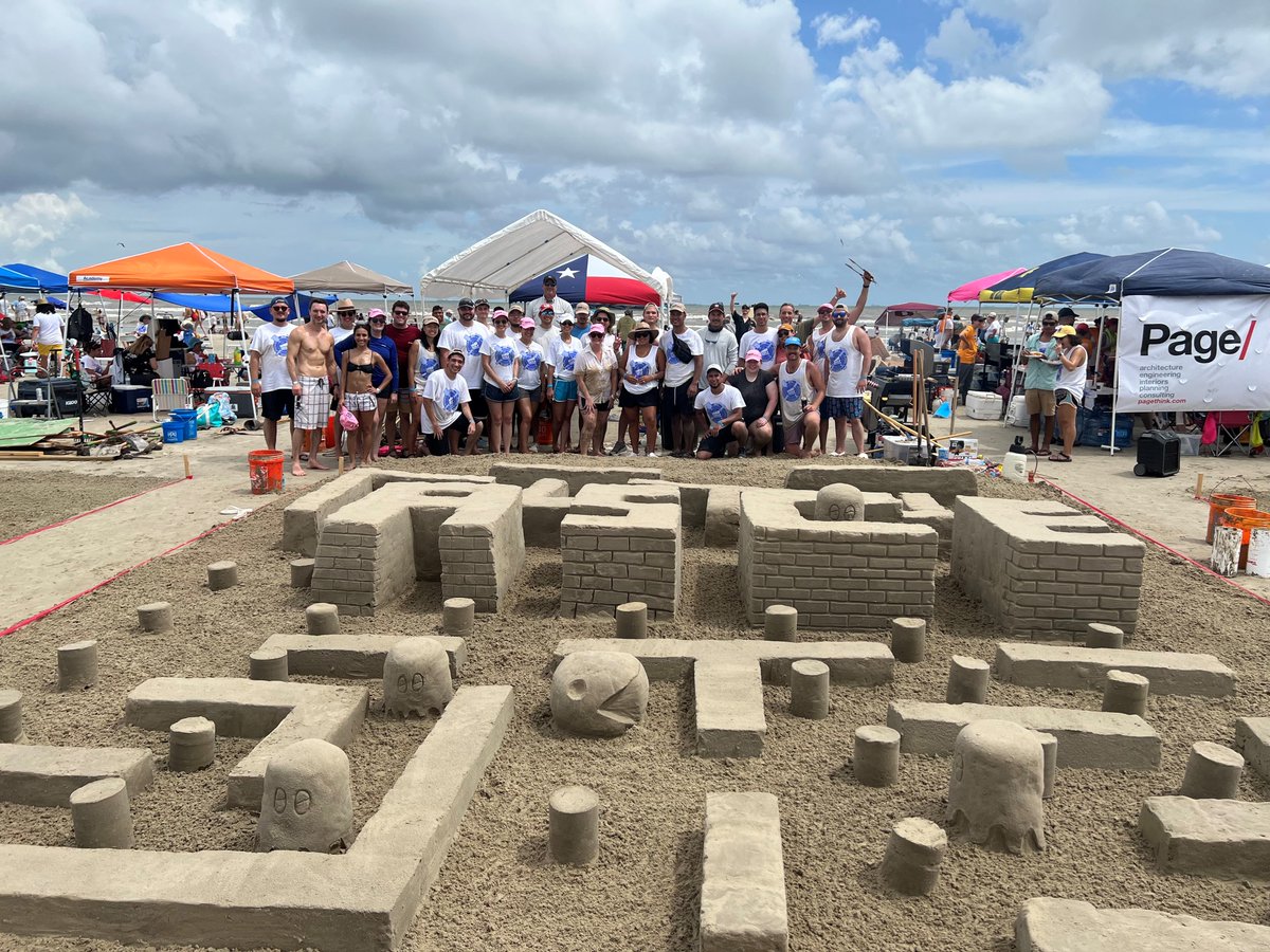 ASCEHouston's tweet photo. Thank you to those who came out in support of the ASCE Houston Branch Team at the 35th Annual AIA Sandcastle Competition. Great work, team! We hope you all join us again next year!🏖👏
#ASCEHouston #AIA #Galveston #teamwork https://t.co/LKECBJa2dH