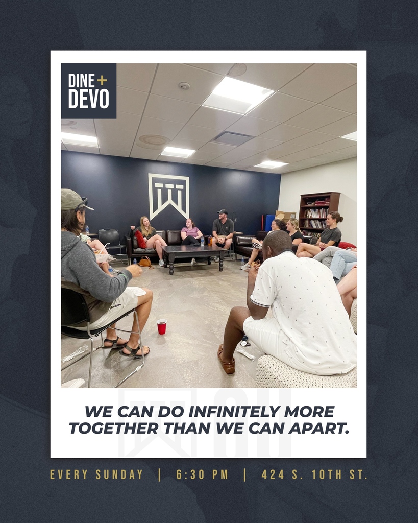 ouumc's tweet photo. Dine + Devo meets at the church (424 S. 10th St.) at 6:30 every Sunday night. We have FREE FOOD, a great devotion, and of course you'll have plenty of time to chat and get to know one another.

Invite a friend and we'll see you there.

(If you want more info, DM us!)

#OUCollege https://t.co/1fwsEEZetA