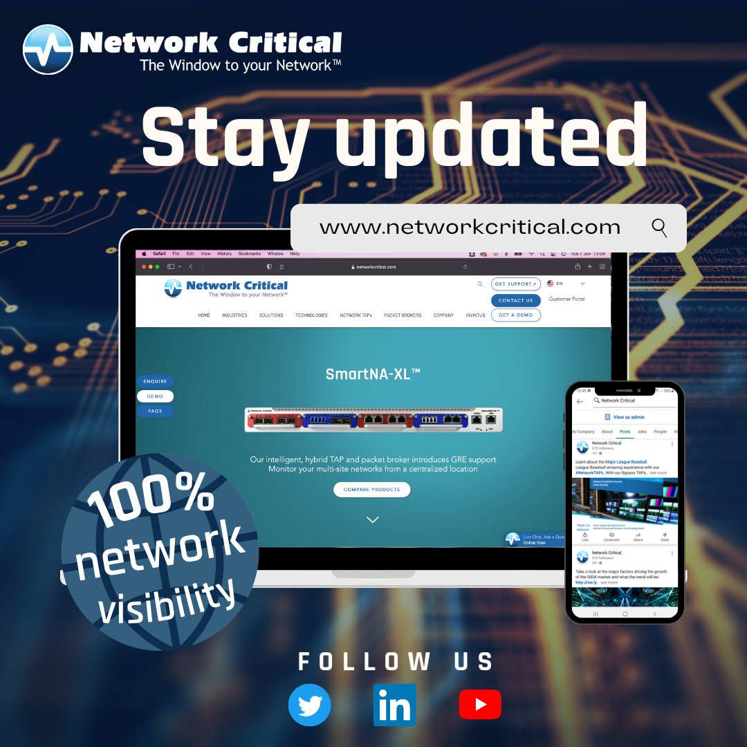 NetworkCritical's tweet photo. We have #zerotrust for fake news!⛔
Get #completevisibility into the latest #networktrends and @NetworkCritical updates!🗞️
LinkedIn👉https://t.co/9mDJxa1i8p
YouTube👉https://t.co/8JTm4a3wuj
#networkvisibility #cybersecurity https://t.co/LkPKUThAE0