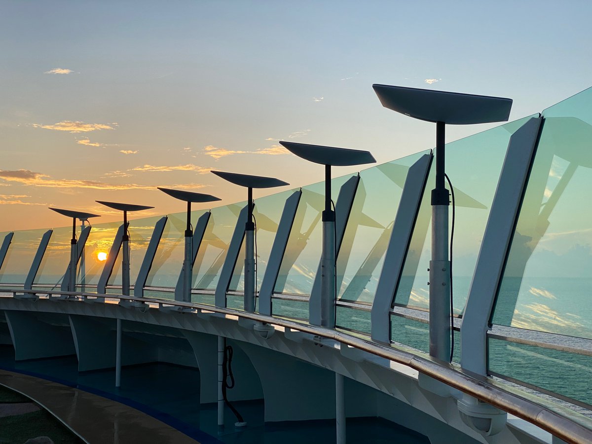 Latest: Here's to another industry first! <a href="/NewsfromRCgroup/">Royal Caribbean Group</a> is bringing <a href="/SpaceX/">SpaceX</a>'s high-speed internet, Starlink, on board. All <a href="/RoyalCaribbean/">Royal Caribbean</a> ships will join #FreedomoftheSeas, the first to trial the #technology, by early 2023. | Press release: bit.ly/3CJDci3 🚢📡