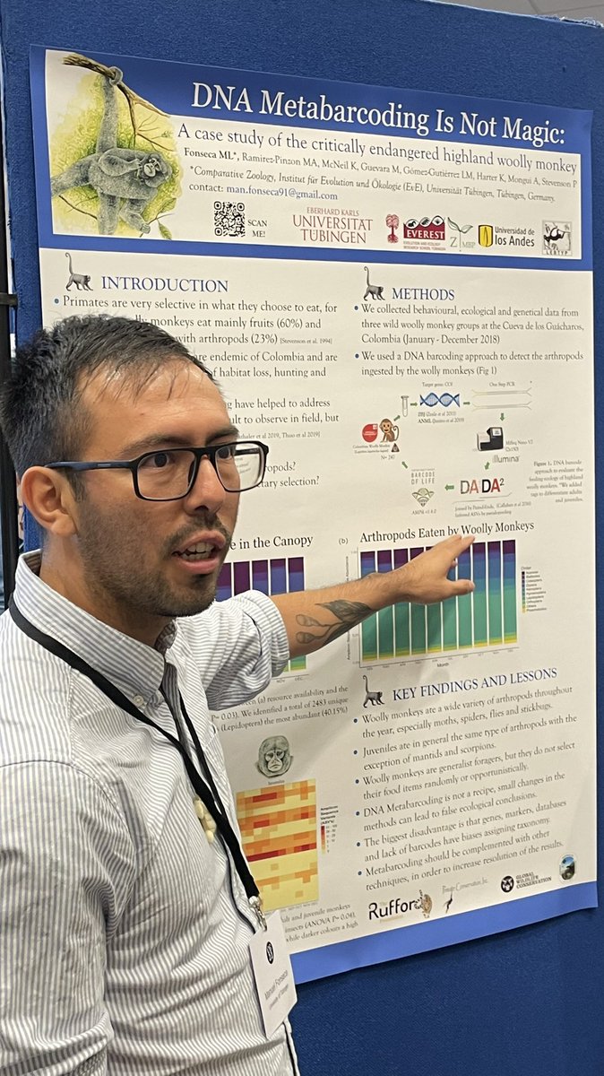 HenriThomassen's tweet photo. Excellent posters by Manuel Fonseca and Marcel Glück at #ConsGen22 ! So happy to see their work panning out! 😊 #biodiversity #conservation https://t.co/d916hpz9Sn