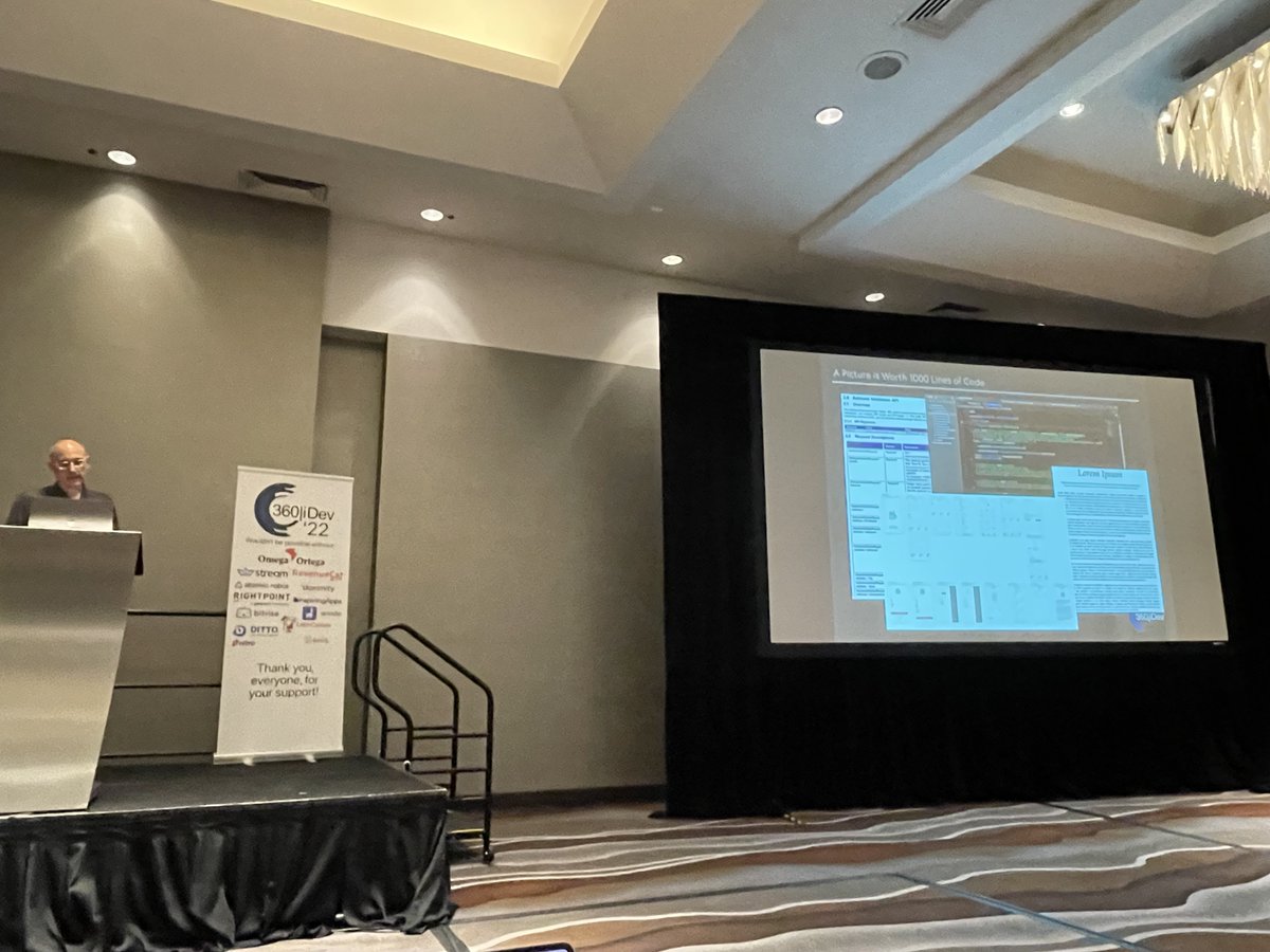 sunfishgurl's tweet photo. Amazing talk by @atomic_robot's @stevekohls on how interaction diagrams📊 can help make requirements clearer, get teams to communicate better, and ultimately make everyone happier. Valuable tool for all software teams and projects! 🙌 @360iDev #360iDev #iOS 📲 https://t.co/4zlRWaZTGG