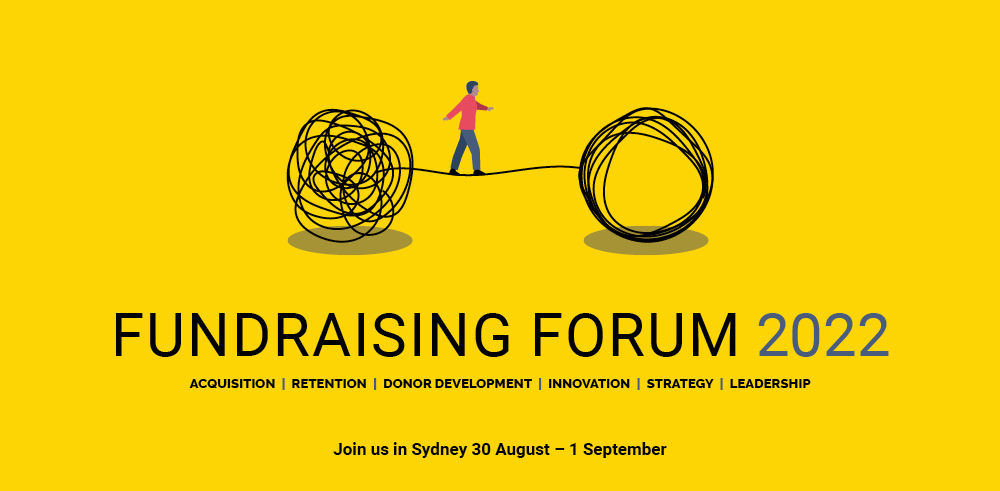 Proud to be supporting the fabulous @fandpmag Fundraising Forum in Sydney this week! Sharing thoughts about retention, Adele and Rick Astley. What’s not to 🧡 about that! Come say hi at our table for a chance to transform your fundraising – and your gin cabinet! #fpforum22