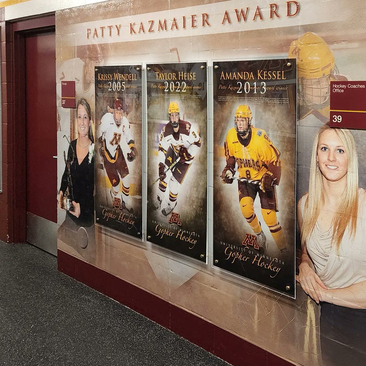 KJ_Branding's tweet photo. Happy to get some brand new updates installed this week for @gopherwhockey

We're proud to be able to celebrate the success and wonderful history of this great program.

A LOT more to come!

#designcreateinstall #gopherhockey #gopherwomenshockey https://t.co/TDsMEO8OLP