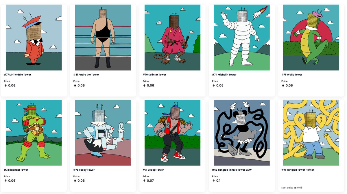 Go get your TowerHead 
#NFT #NFTs #nftart opensea.io/collection/tha…