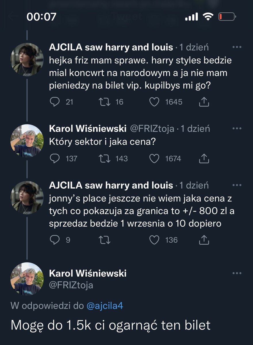 FRIZtoja's tweet photo. 10k like i ogarniamy bilet dla koleżanki https://t.co/DpIOJpZca6