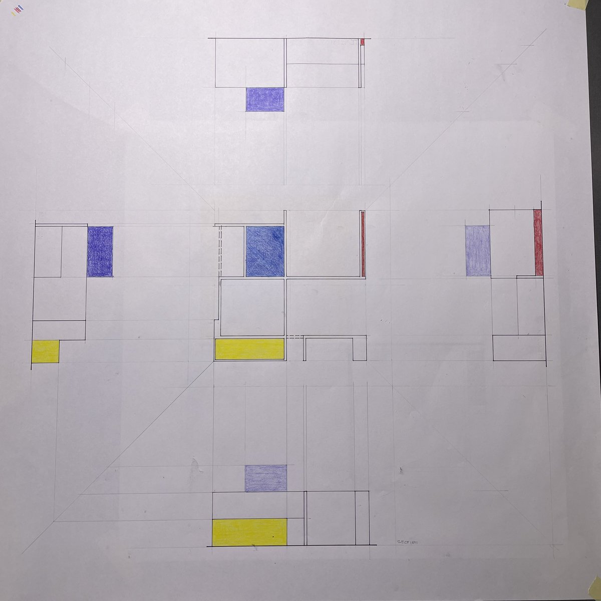 ccecarson's tweet image. 1st year studio: Final study models are done.  Up next, projection drawings! #architecturestudio #mondrian @TECCeast @lisdcte