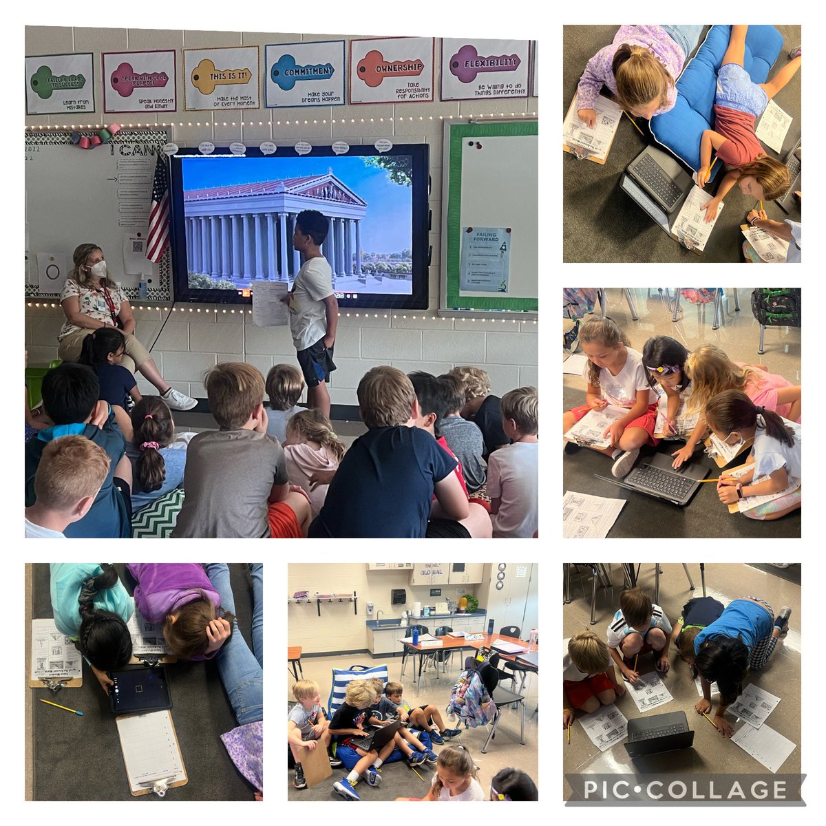 TargetMves's tweet photo. 3rd 🎯 Ss used research skills to explore the 7 Wonders of the Ancient World, then ranked them and presented their reasoning! @alibrisse @MrsRoach4 @MtnViewES @CobbAlp #lovetothinkhere @kekzwilli https://t.co/dfzRHX4MUf