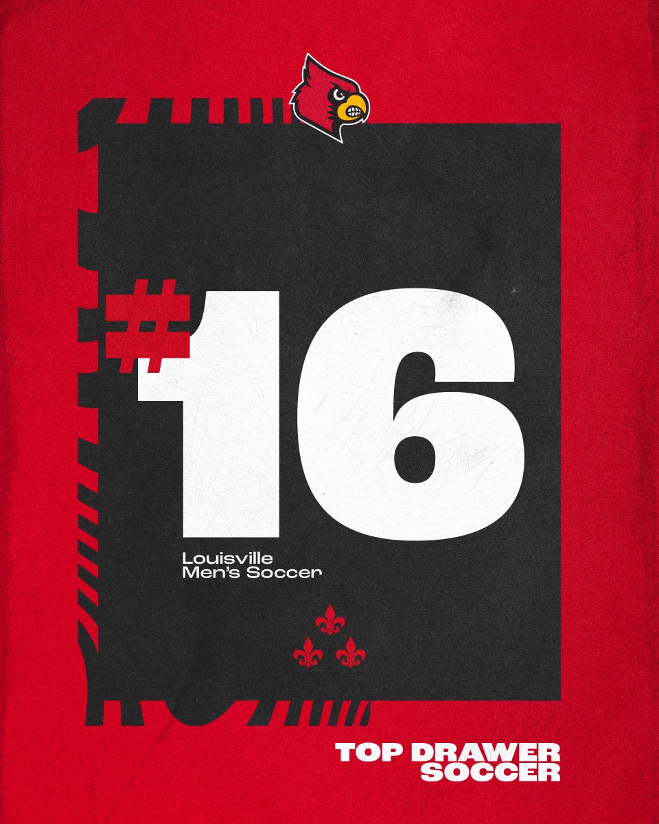 LouisvilleMSOC's tweet photo. Into the rankings! 📝

We make our debut at no. 16 in the Top Drawer Soccer Top 25.

#GoCards https://t.co/BUydxmuSNX