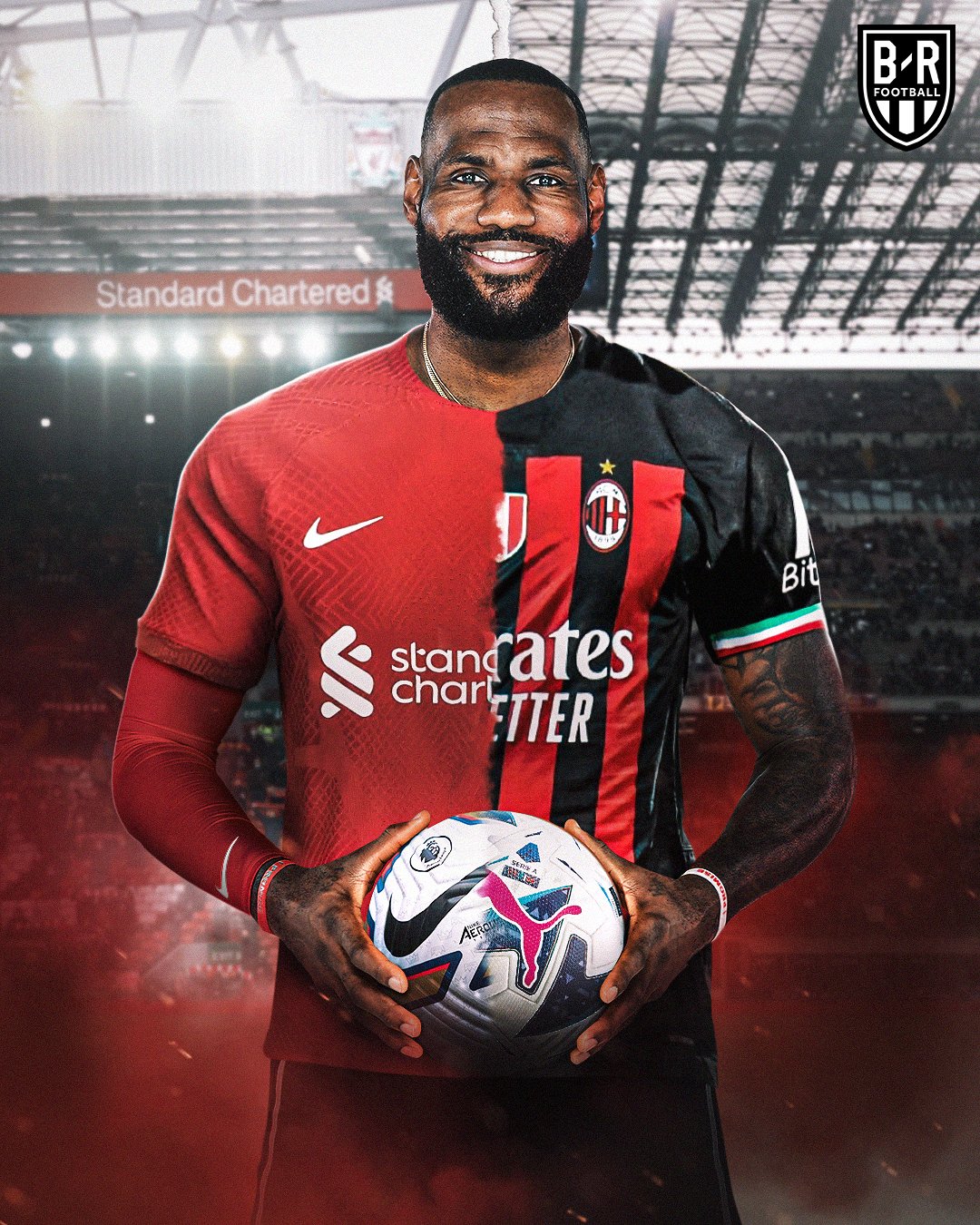 B/R Football on X: ✓ Liverpool ✓ AC Milan LeBron James will be