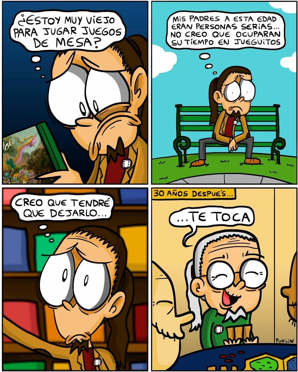 Lo bueno de los #JuegosDeMesa es que podemos disfrutarlos a cualquier edad. Seamos felices siempre.

🎨 Ilustración de <a href="/DevirChile/">Devir Chile</a>