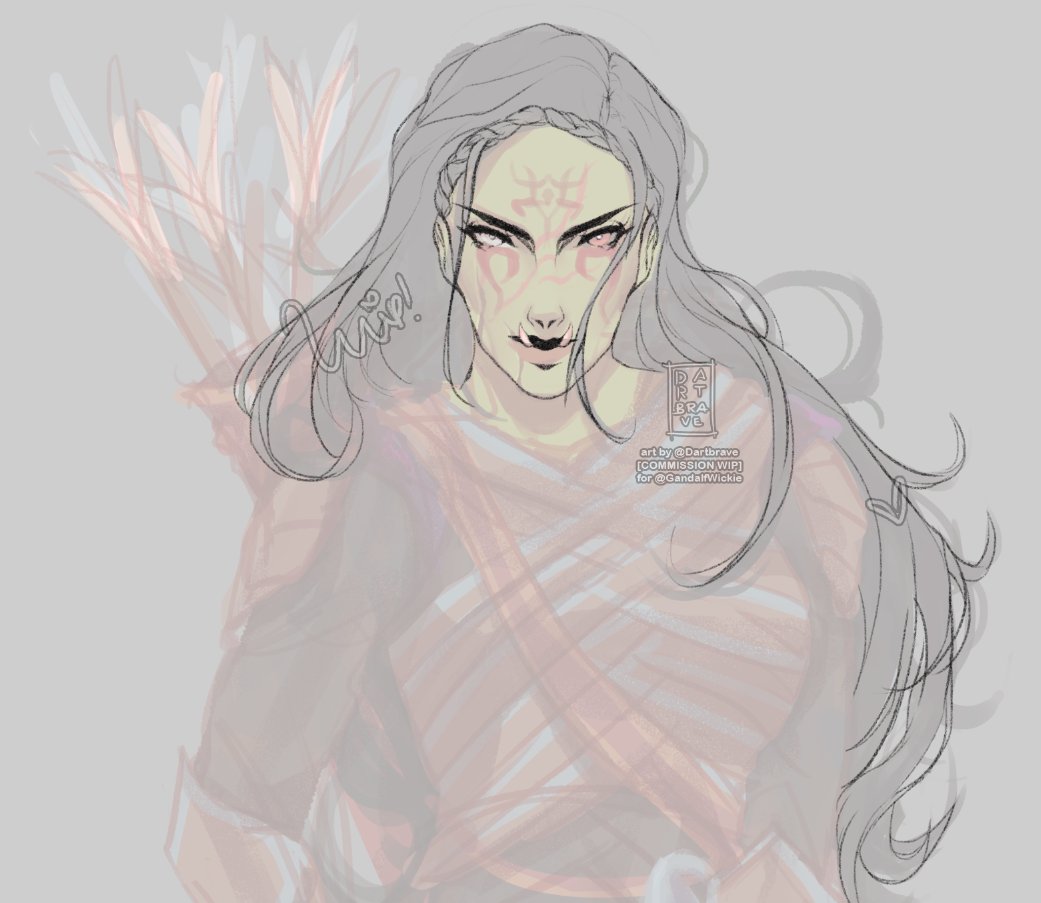 its been a while since I shared a #wip here!👀 having some fun with long hair 🥹 i love them so badly! i'll ever get over ❤️🥰