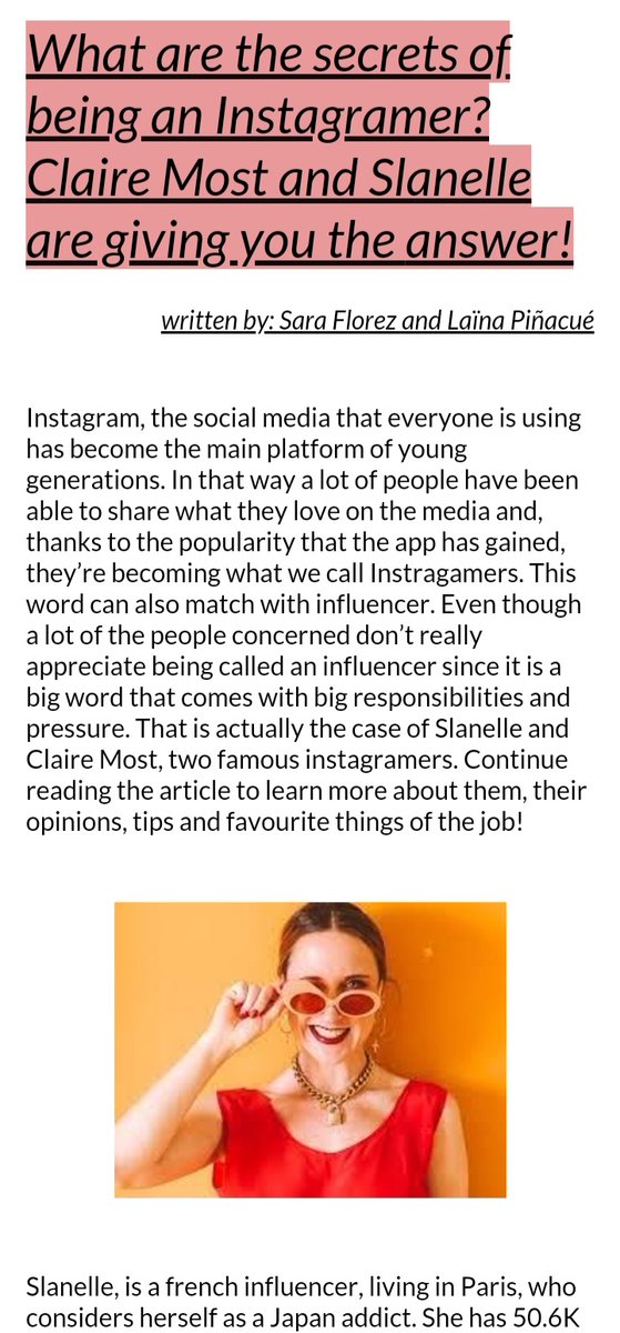 dieynabel's tweet photo. When my students interviewed two influencers and wrote articles about it #AMC #anglais @LFBogota  #memories 
Thanks again
 @slanelle
https://t.co/EVSoD2YOHW
@claire_most
https://t.co/avuvyRPdyk https://t.co/JVjR1n09lO