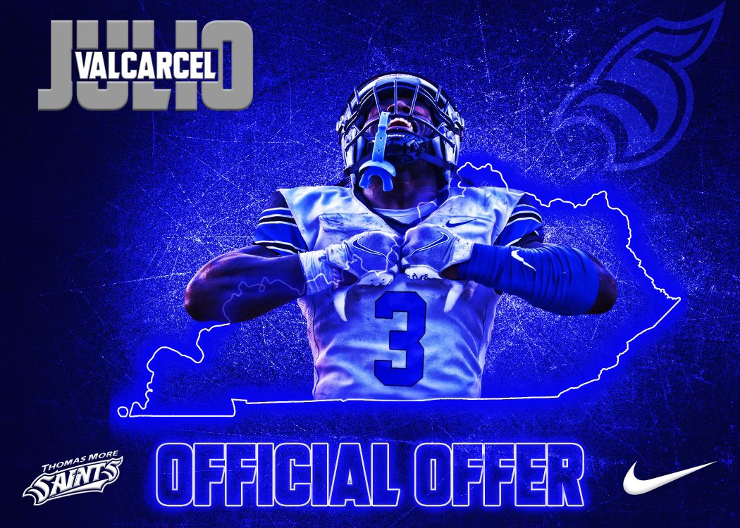 I am Blessed to announce I have received my First D2 Offer From Thomas More University! #GoSaints🔵⚪️ #AGTG <a href="/CoachBZink/">Brad Zink</a> <a href="/enhancesports15/">enhancesportstrainin</a> <a href="/EnglewoodFTBL/">Englewood Football</a> <a href="/ZachHarbison/">Zach Harbison</a> <a href="/larryblustein/">Blustein Recruiting</a> <a href="/DuvalSports/">Duval Sports</a>