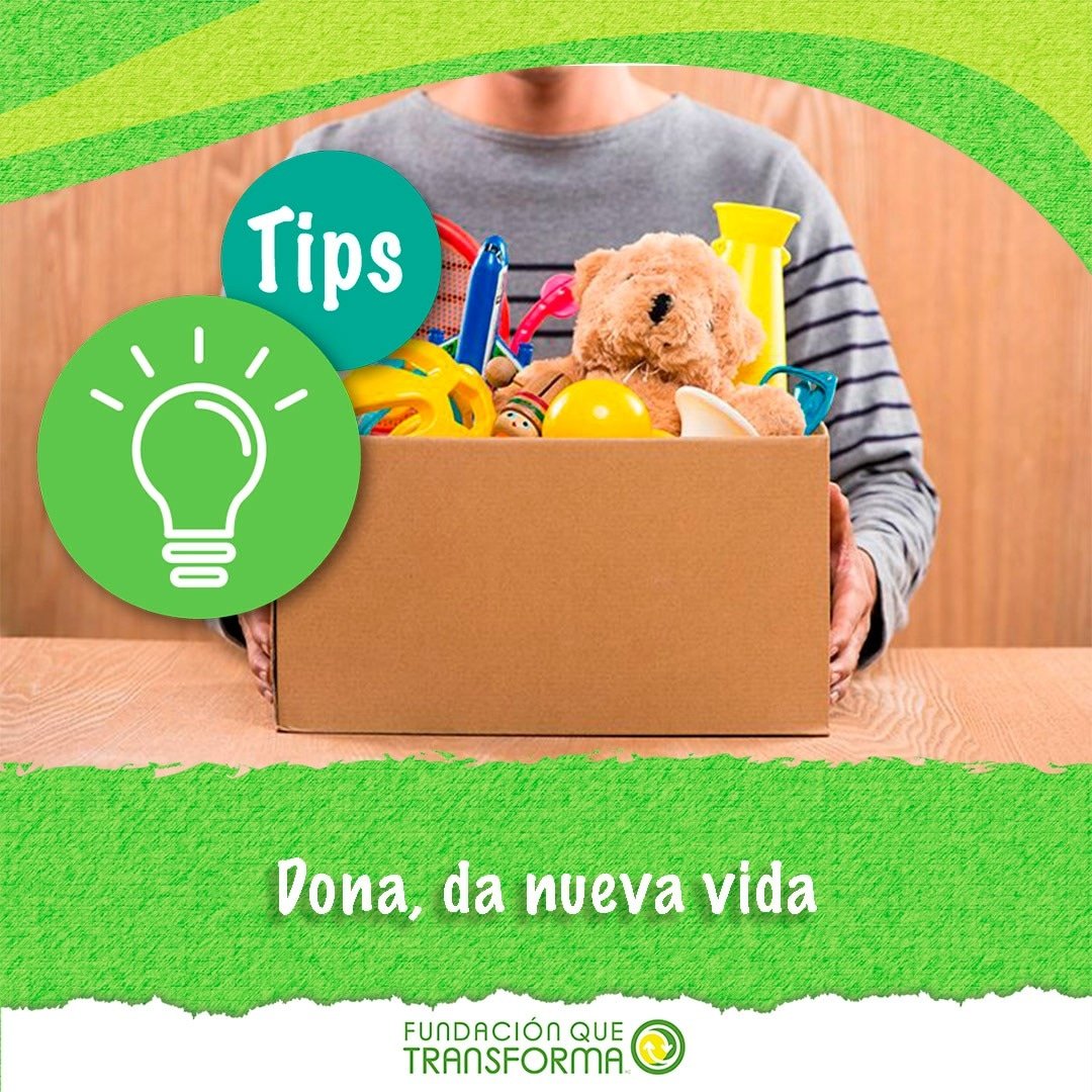 FQTransforma's tweet photo. Como parte de este #EcoTip, te recomendamos donar los juguetes, libros o ropa usada a instituciones que podrán dárselas a personas que los puedan necesitar.

¡Súmate! seamos más #CiudadanosConscientes https://t.co/pgtOcMMXtn