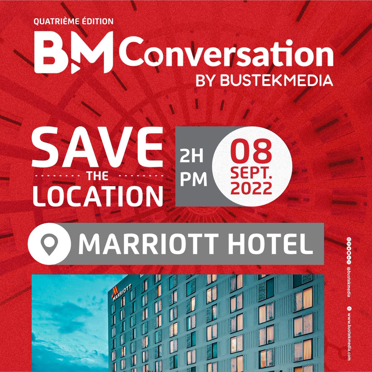 bustekmedia's tweet photo. Yon Randevou enpòtan ap tann ou Jedi 8 sept.: 4e #BMConversation nan. Sijè a enpòtan e li konsène nou tout: « Quelles innovations technologiques faut-il pour développer Haïti? » Se sa k fè nou kase randevou sa nan Marriott Hotel.
Rezève plas ou kounya: https://t.co/PVEfvpDr8P https://t.co/kfsU7KDEIE