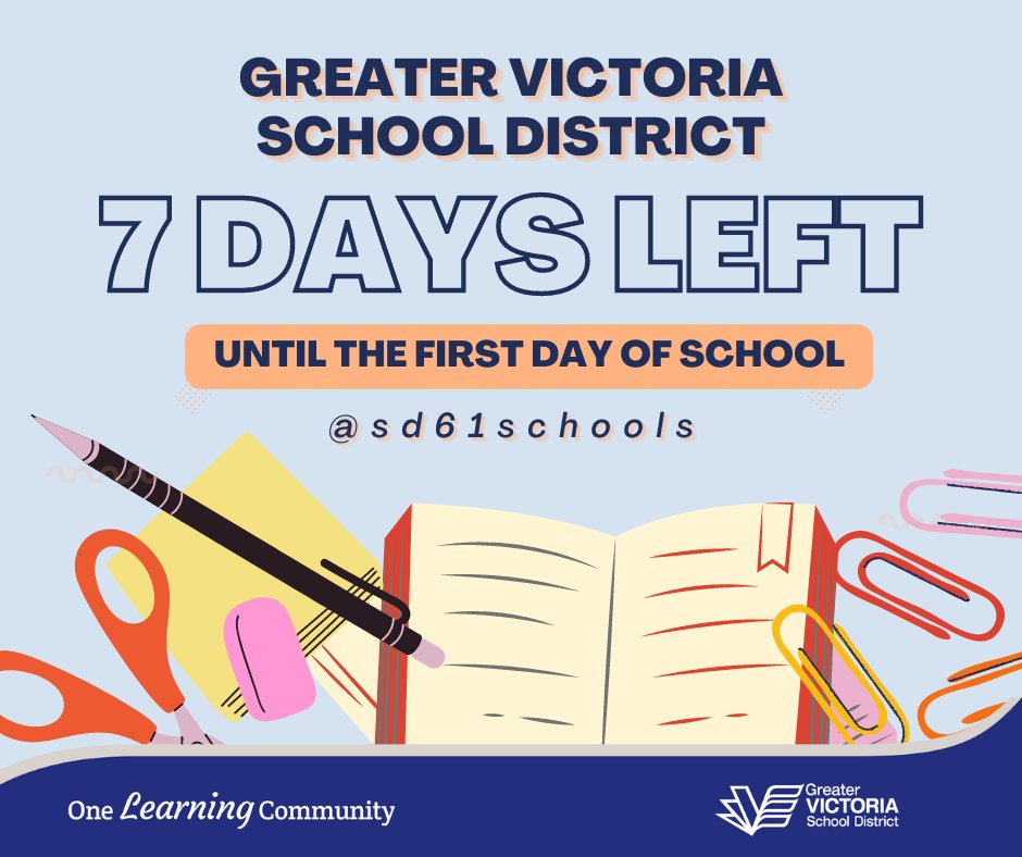 Only one more week until school starts! We look forward to welcoming all new and returning students on Tuesday, September 6th. See you soon :)