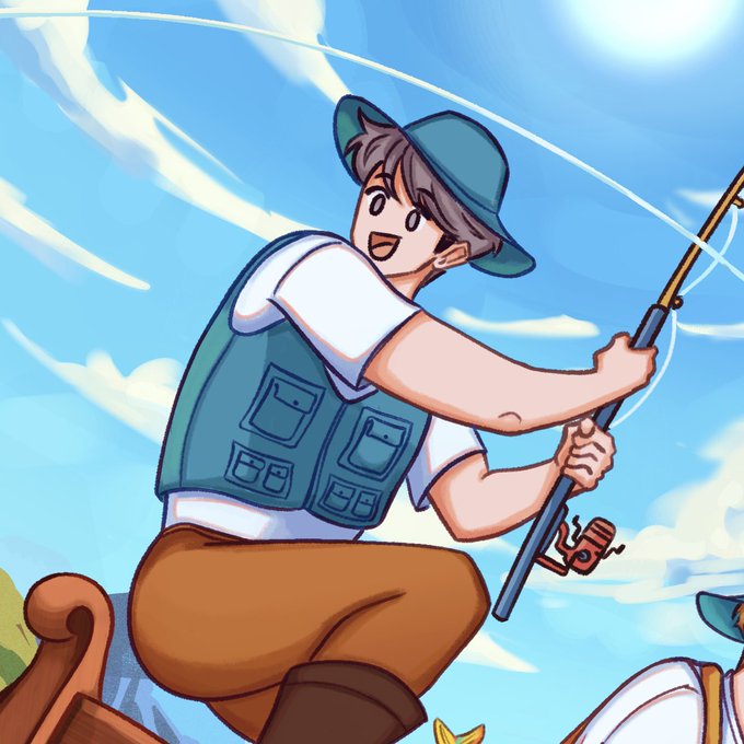 「fishing multiple boys」 illustration images(Latest)