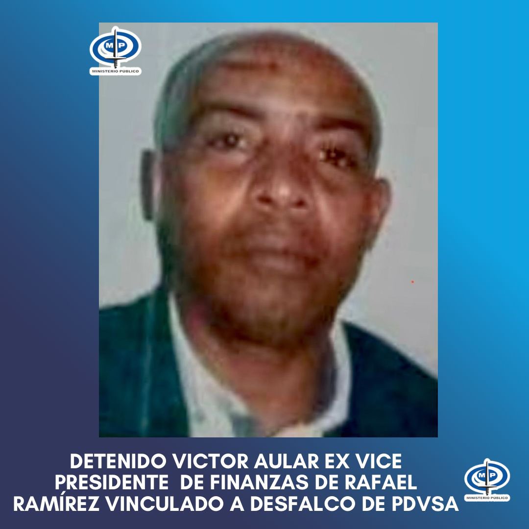 TarekWiliamSaab's tweet photo. #AHORA #DETENIDO Victor Aular quien llegó a ocupar el cargo de Vice Presidente de Finanzas durante la #delictiva gestión de Rafael Ramirez: dicho sujeto suscribió el contrato de préstamo con la Administradora Atlantic, responsables de un desfalco cercano a los 5mil Millones de $ https://t.co/8INLoVyygf