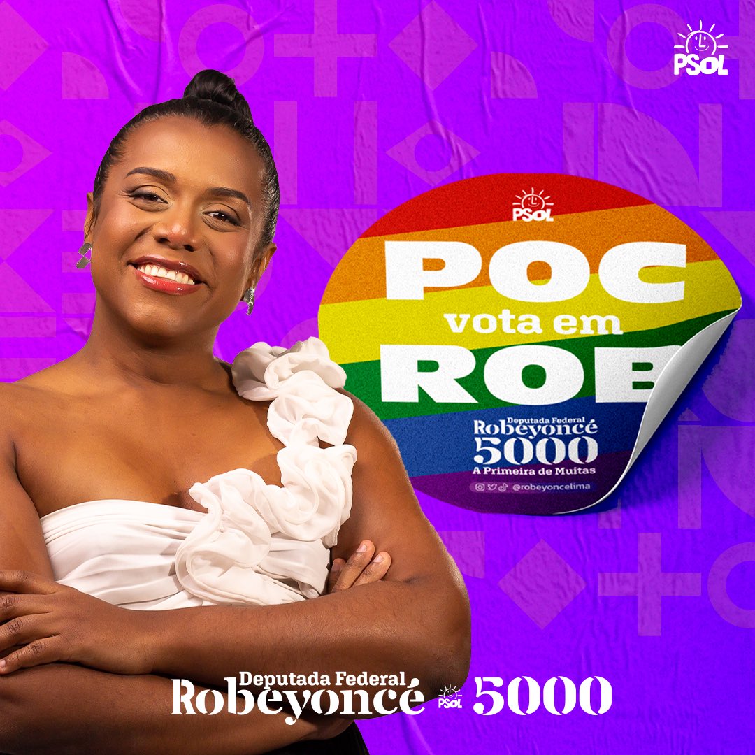 RobeyonceLima's tweet photo. Os adesivos 🏳️🌈POC vota em ROB🏳️⚧️ são uma sucesso. Sabe o porquê? Rob representa! ✨
Travesti negra e cria da periferia, Robeyoncé carrega na sua história as marcas do povo 🇧🇷brasileiro 🇧🇷
Segue o 🧵
https://t.co/u1Eu23keWQ
#EquipeRobeyoncé
#PocVotaEmRob
#EuVouDeRob
#Rob5000 https://t.co/WCasCmDFgh