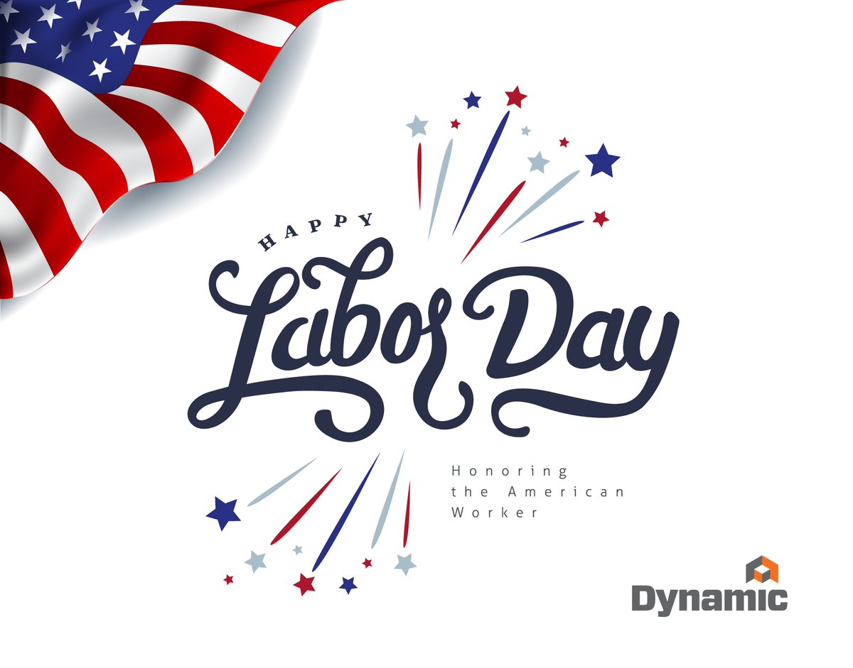 dynamic_grp's tweet photo. Dynamic will be closed on Mon. Sept. 5, in observance of the Labor Day holiday. 

We'd like to wish a Happy Labor Day weekend to our employees, customers, and partners. Thank you for your tireless work. Now kick back, relax, and enjoy your day off. You’ve earned it! #laborday2022 https://t.co/U4UNyBxtpE