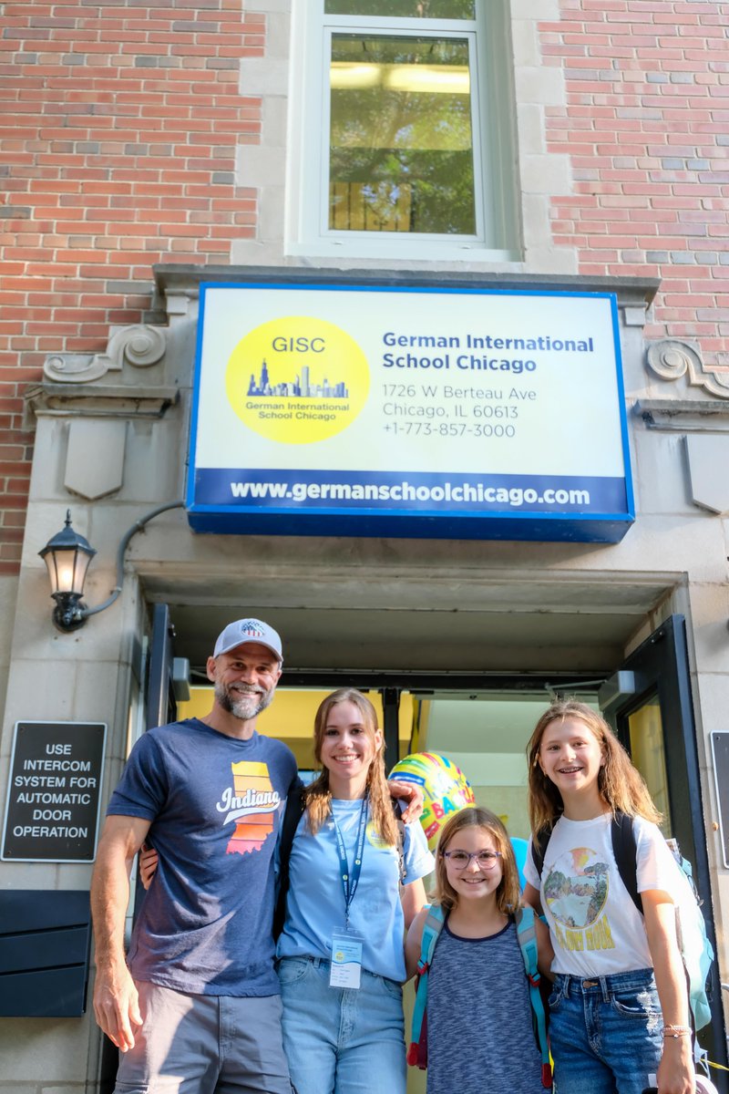 GISChicago's tweet photo. Welcome to the 2022-2023 school year at GISC! 

We were so excited to see everyone's smiling faces yesterday! Thank you to everyone who stopped by to take first day of school pictures and celebrate as a community 🥳

#GISChicago #FirstDayOfSchool #NewSchoolYear #IBWorldSchool https://t.co/4kI3fGqggW