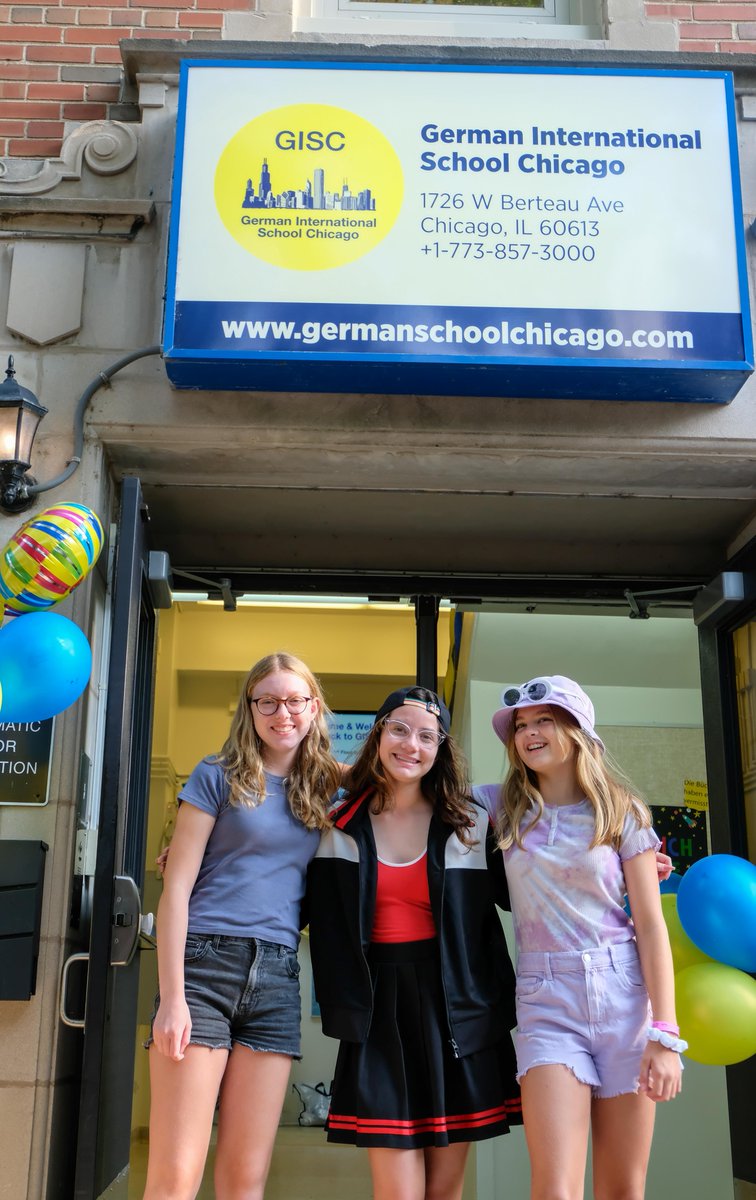 GISChicago's tweet photo. Welcome to the 2022-2023 school year at GISC! 

We were so excited to see everyone's smiling faces yesterday! Thank you to everyone who stopped by to take first day of school pictures and celebrate as a community 🥳

#GISChicago #FirstDayOfSchool #NewSchoolYear #IBWorldSchool https://t.co/4kI3fGqggW