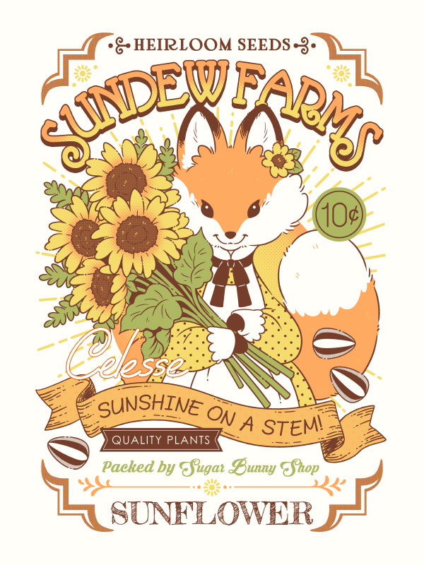 Celesse ✿❄ on X: Sunshine on a stem ✨🌻🦊🌻✨  / X