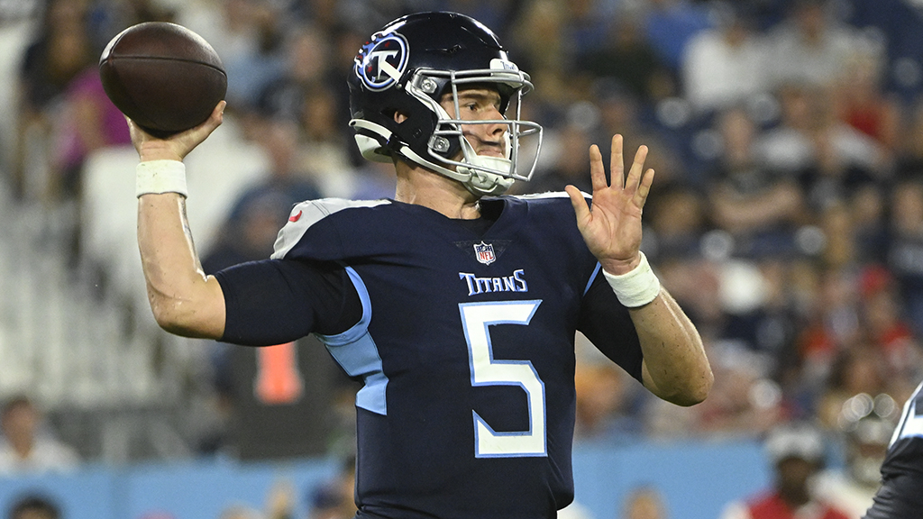 AroundTheNFL's tweet photo. Titans release QB Logan Woodside, paving the way for rookie Malik Willis to be QB2

https://t.co/o3AFr8hDBE https://t.co/awc3oRFVaO