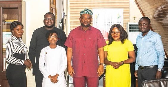 gayoghana's tweet photo. Today, the Executive Committee for @lcoyghana, an initiative GAYO is a proud partner of, paid a courtesy call on the Deputy CEO and the CEO of the @Youthgh, Akosua Manu and @CitizenPius. We look forward to our strategic partnership to advance the #youthclimate agenda in Ghana. https://t.co/is1TJQRNjO