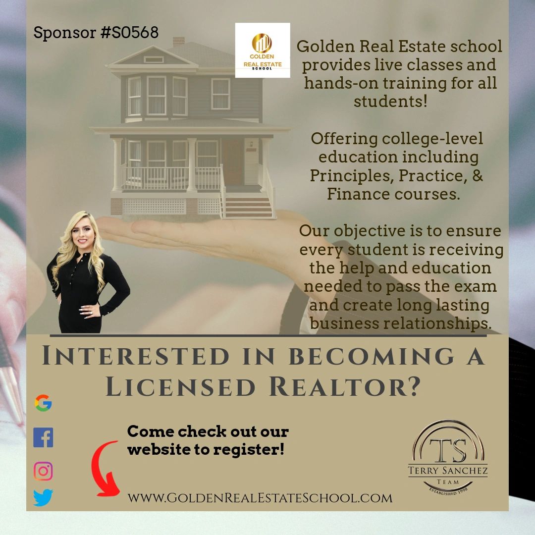 GoldenRESchool's tweet photo. Ever had an interest in Real Estate or understand what it takes to be a licensed agent? We can help!
New Enrollment coming on September 15th, 2022!

#RealEstateSchool #BecomeALicensedAgent #RealEstate #SellHomes #SellRealEstate

https://t.co/7fnp7gNydY https://t.co/cOITkU8976