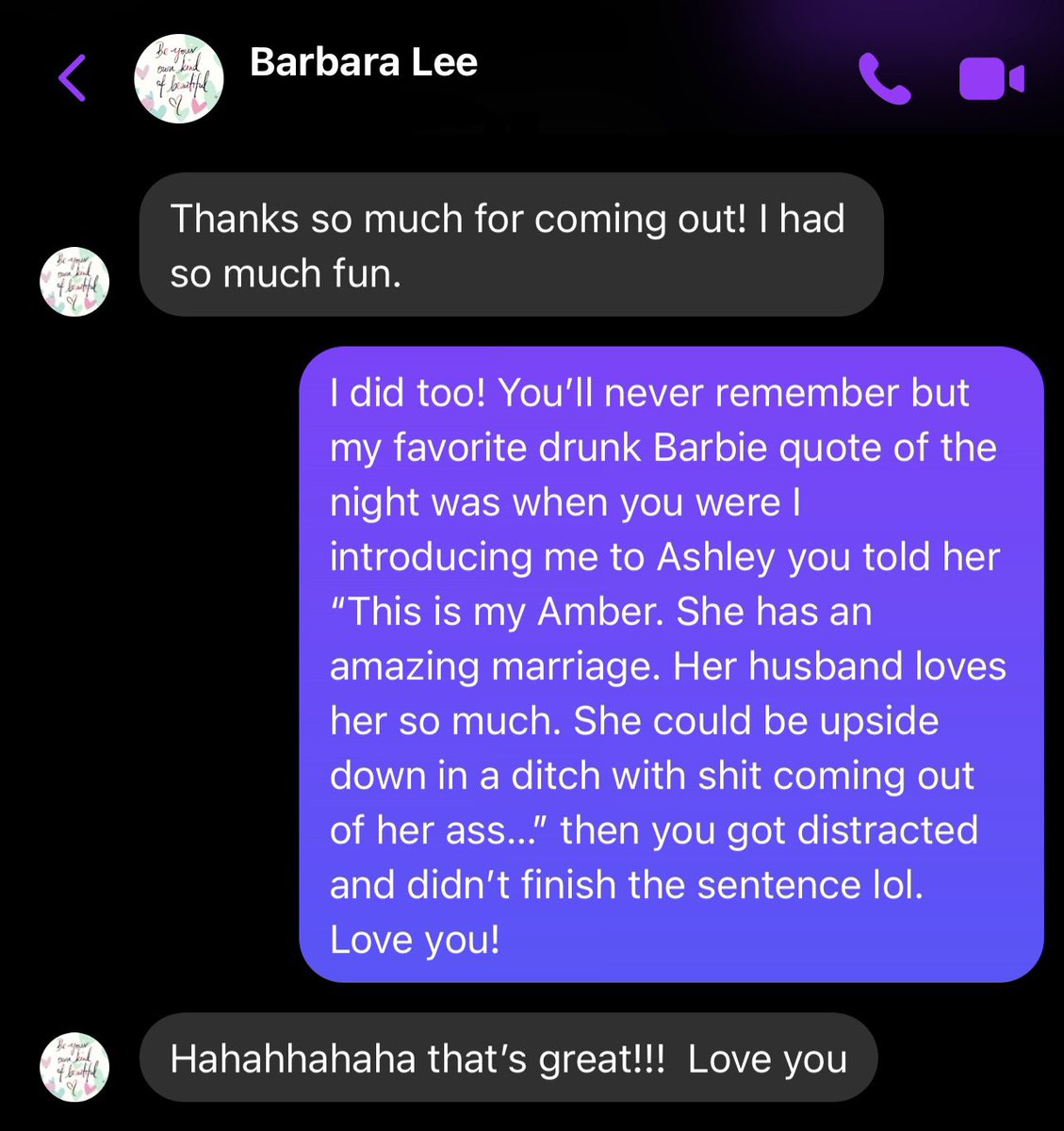 BargeeGomer's tweet photo. Lovely convo with my cousin. https://t.co/tAEM3eTl2u