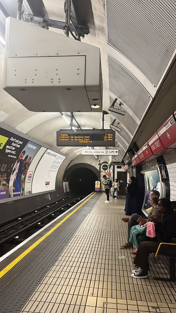 MissClaraT's tweet photo. @TfL On the way home and it’s the same story!!! Absolute joke #tfl #central line https://t.co/PpO6iL4ted