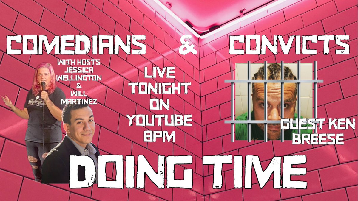 JessWellington2's tweet image. Tonight with Ken Breese tune in!
#comedians #convicts #doingtime #standup #jail #prison #podcast