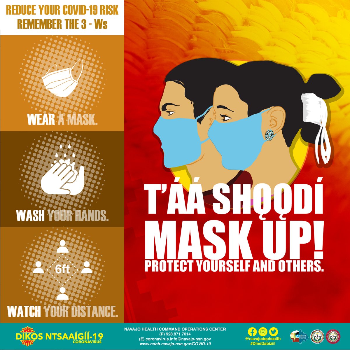 navajodephealth's tweet image. As we enter the week of the Navajo Nation Fair, remember to MASK UP!