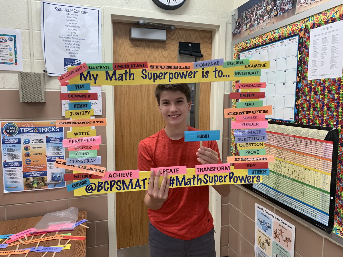 j_eisenberg87's tweet photo. It’s an oldie but a goodie…..#algebra students @CatonsvilleMS show off their #mathsuperpowers in class today and explain why they chose that super power. @BCPSMATH #planningwithfuninmind #classroomcommunity #buildingvocabulary #supportingthespp https://t.co/1XrXQ1MlxY