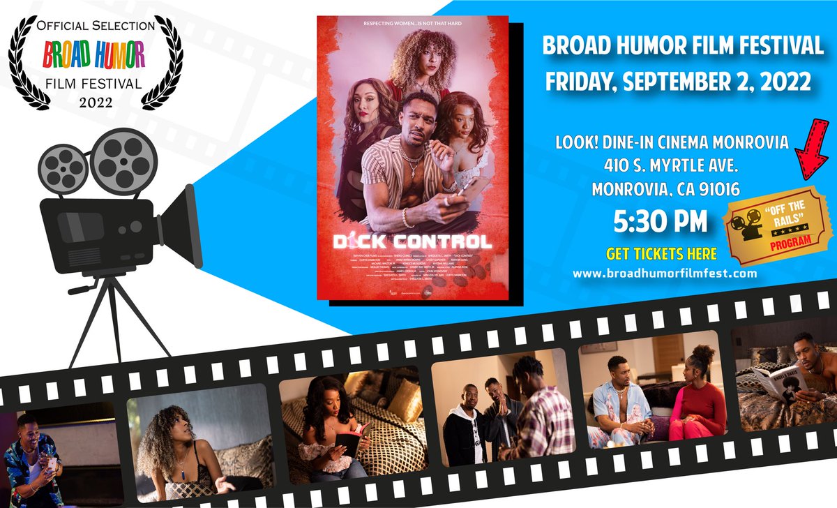RayvenChoi's tweet photo. This Friday, come and check out our hilarious short film #DickControl on the big screen! Our film is playing in the @BroadHumor at LOOK! Dine in Cinema, in Monrovia, CA. “Dick Control” plays at 5:30 pm. Tickets can be purchased here 👉 https://t.co/QhvKa1hsWf
#comedyfilm https://t.co/MUl6TmkGAC