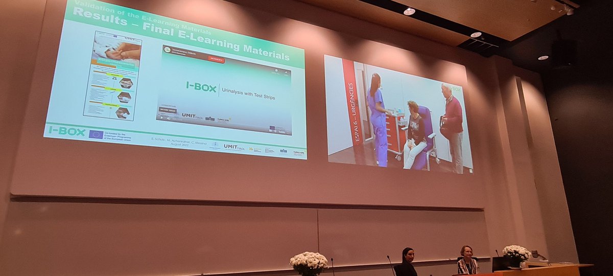 cchabrera's tweet photo. At the #iBOXproject conference it has been presented:
1. Development and validation of the e-learning material @UMIT_University
3. I-BOX Platform @UMariborFHS
4. Practicum training in a simulation environment @TecnoCampus
5. Recommendations of good practices @TurkuAMK https://t.co/ECo2tfdwK2