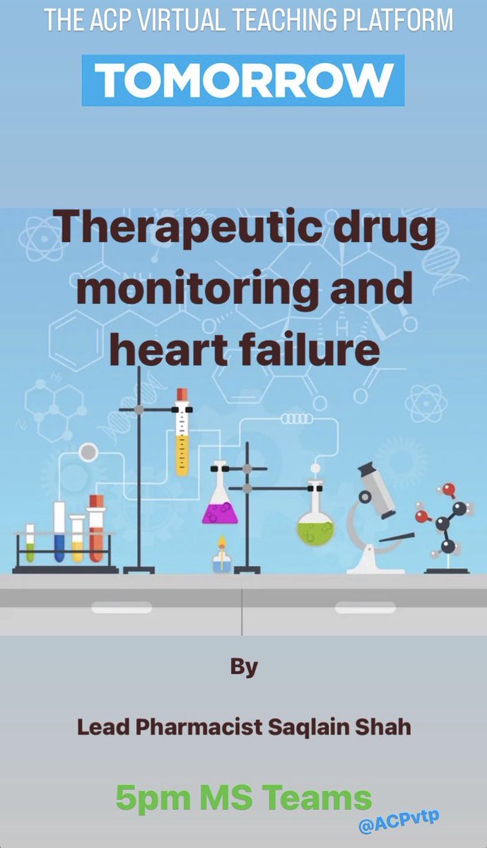 Join us tomorrow evening for more teaching from Lead pharmacist Saqlain Shah #trft #acpvtp <a href="/ACPvtp/">Advanced Practice Virtual Teaching Platform</a> <a href="/HelenDavisonACP/">Helen Davison</a> @TRFTHANTEAM <a href="/RotherhamNHS_FT/">The Rotherham NHS FT</a>