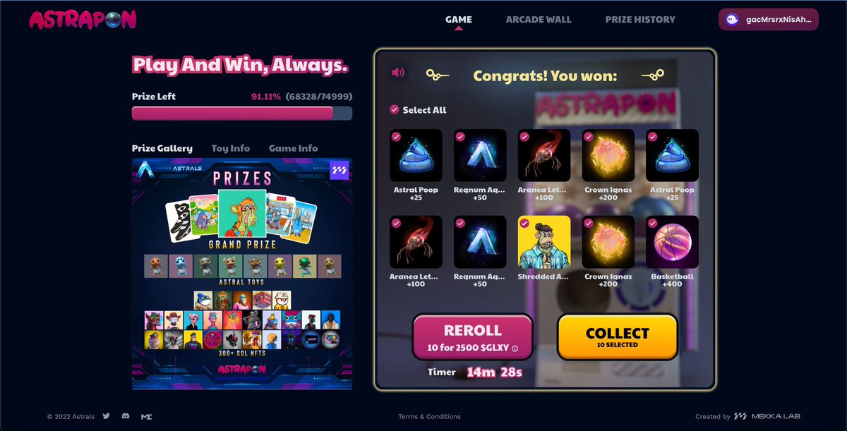 Smooth as butter 🧈 🔪 

Just took this new tech we built for a spin and won 🏆 

You can even win my personal MAYC <a href="/BoredApeYC/">Bored Ape Yacht Club 🍌</a> 

 <a href="/Astrals_NFT/">ASTRALS 💫</a> 

Don’t take my word try it yourself 

                          👇 

astrapon.astralsnft.io