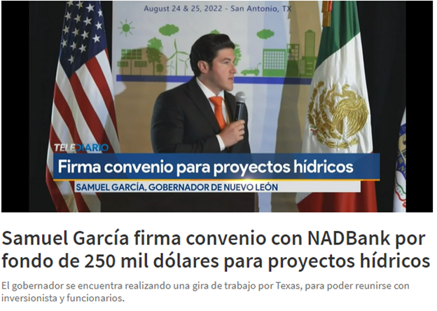 floresep's tweet photo. @samuel_garcias  firma convenio de fondo de 250 mil dólares con NADBank https://t.co/POktZwEmMi https://t.co/TEbhDr1WLz