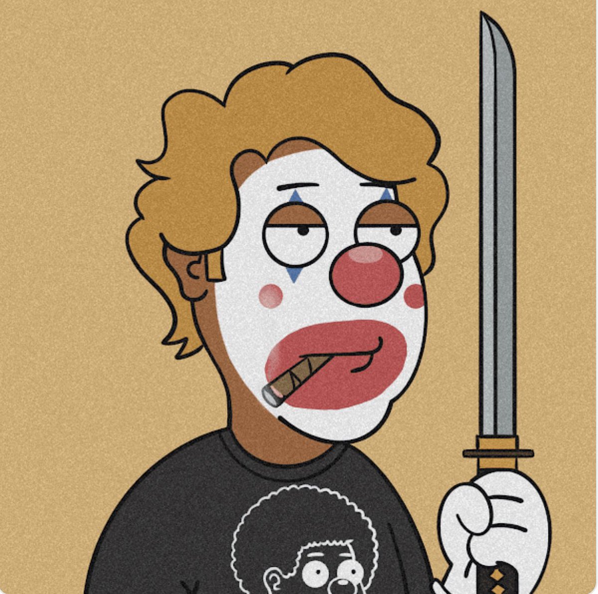 pacojonesss_'s tweet photo. got kicked from @TheLegendsNFTs discord so i had to roll something up as i grasped my katana because you know @LifesAJoke_NFT #LifesAJoke #LifesAJokeNFT https://t.co/f4Qij5A75l