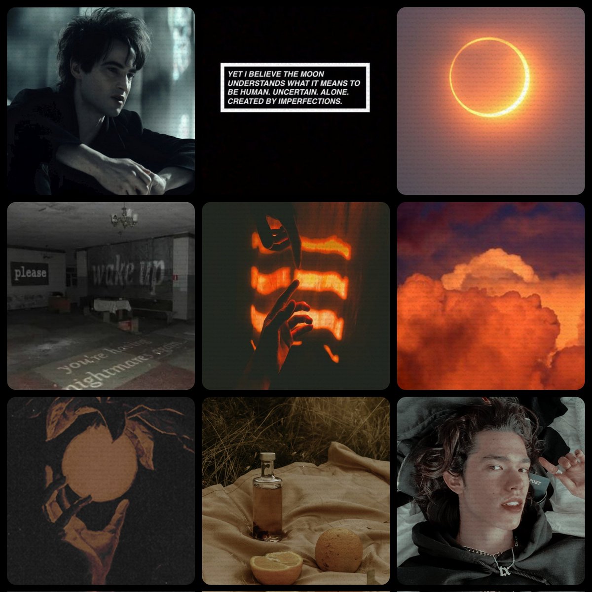 moodboards for <a href="/somniorums/">𝕿𝚑𝚎 𝕾𝚊𝚗𝚍𝚖𝚊𝚗.</a> 
tallow left, Talon right